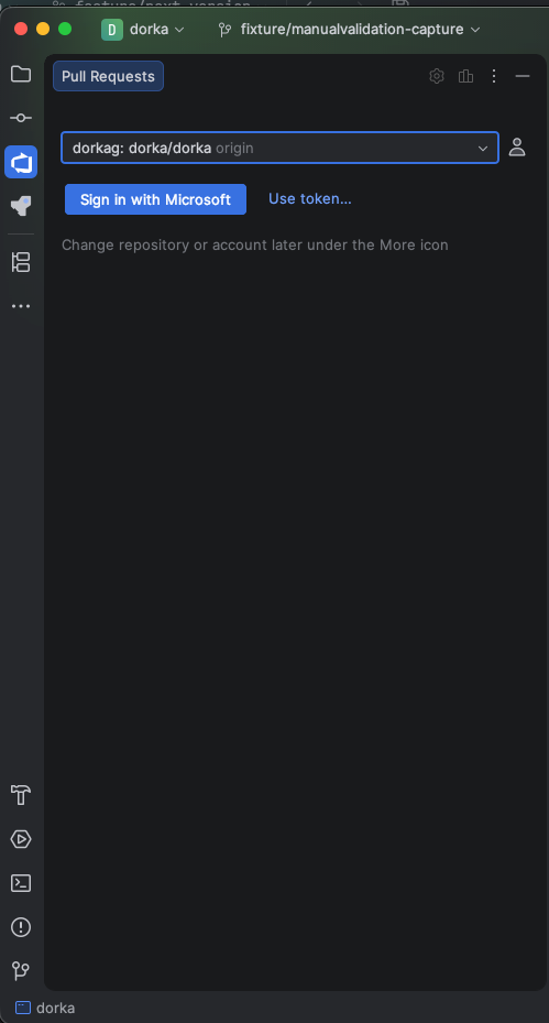 PR ToolWindow Login PR ToolWindow Login