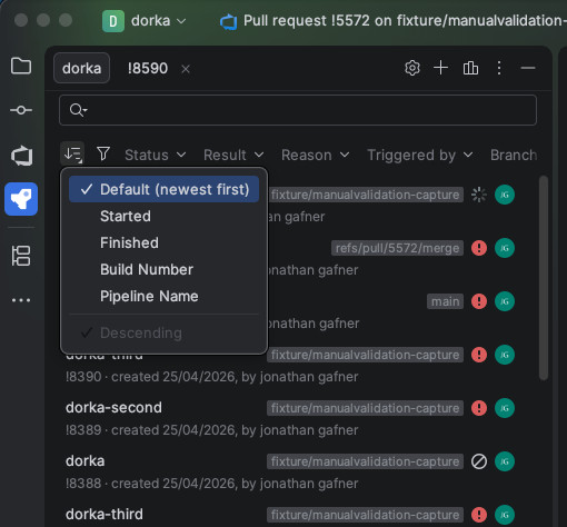 PR Sort Controls PR Sort Controls